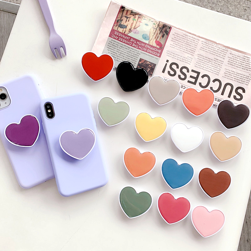 Phone Accessories Vending Machine - Universal Heart Shaped ซ็อกเก็ตโทรศัพท์ผู้ถือ Finger Grip